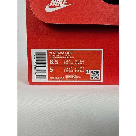 Nike Air Max 90 SE “Dance” White Iridescent – Women’s US 6.5 - Picture 6 of 7